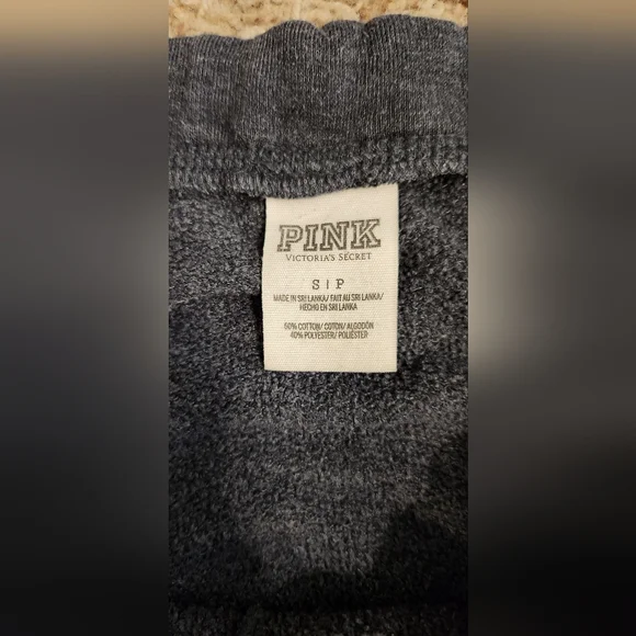 PINK - VINTAGE BOYFRIEND SWEATS SZ SM - Picture 6 of 7